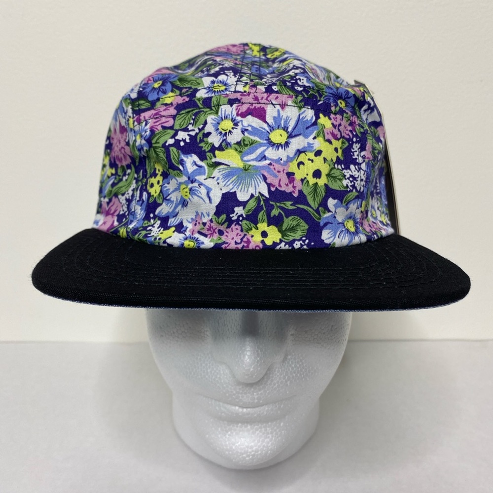 5 panel camper hat cap floral flowers men women